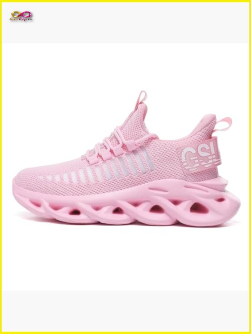 Mesh Walking Sneakers Casual Lace Up Athletic Shoes Lightweight Breathable - Picture 3 of 7
